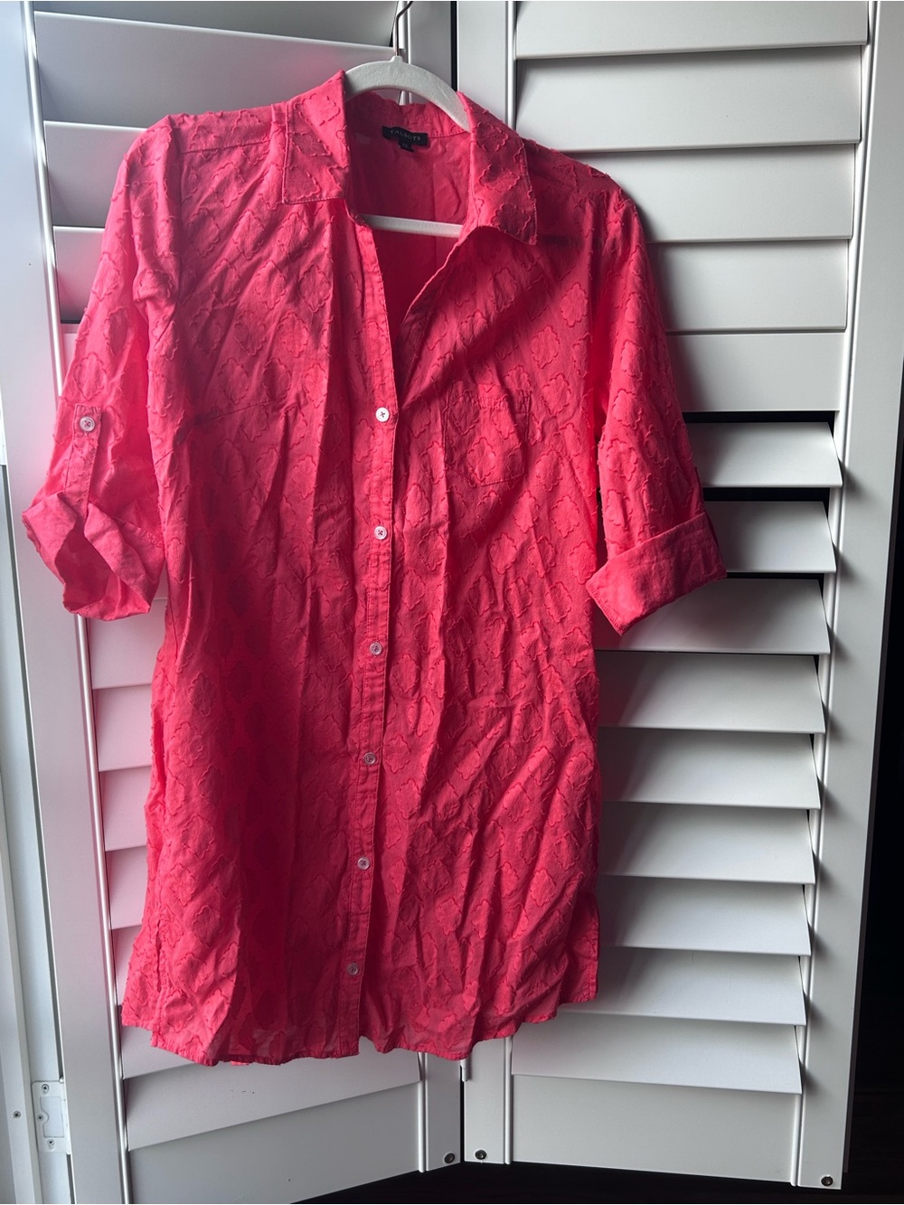 Talbots Classic Cotton Shirt—Clip Dot